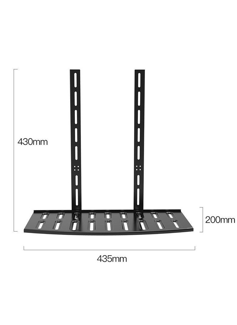 XiuWoo - Tv Shelf Box Tv Rack Holder Small Shelf Wall Tv Tops Storage Shelf Tv Router Shelf Router Holding Rack Monitor Shelf Screen Cold Rolled Steel Cooling Rack WiFi Tv Monitor Tops - Image 1