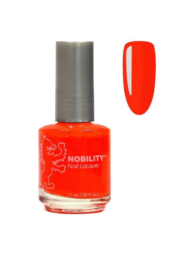 Lechat Nobility Nail Polish Shine And Last Lacquer 15ml, Orange NBNL60