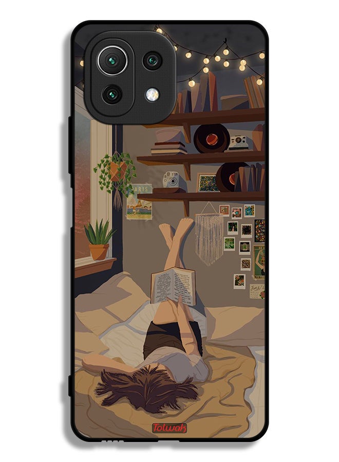 Tolwak Xiaomi Mi 11 Lite Protective Case Cover Studying Art - Image 2
