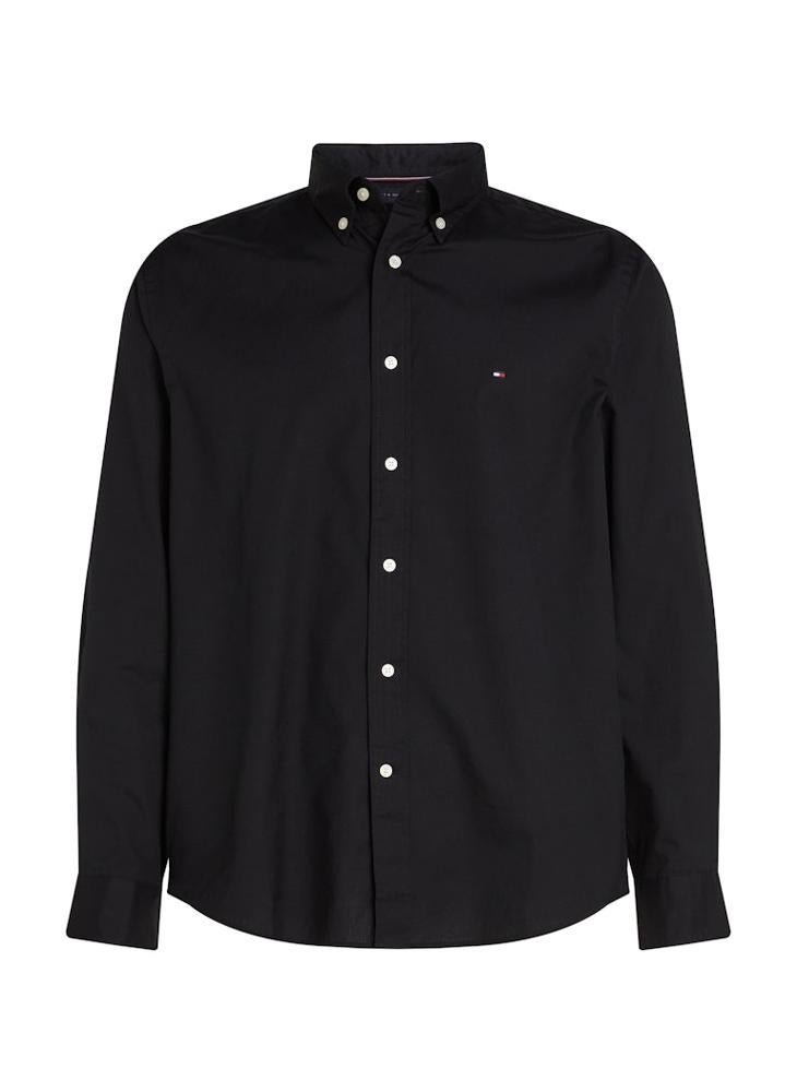 TOMMY HILFIGER - Core Flex Button Down  Regular Fit Poplin Shirt - Image 1