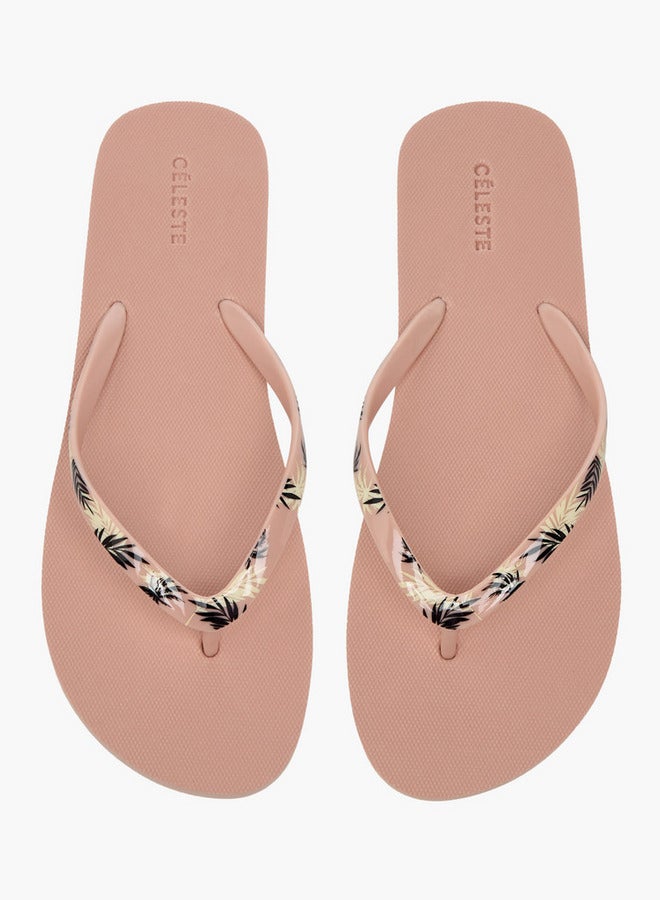 Celeste Women's Printed Slip-On Thong Slippers - Image 1