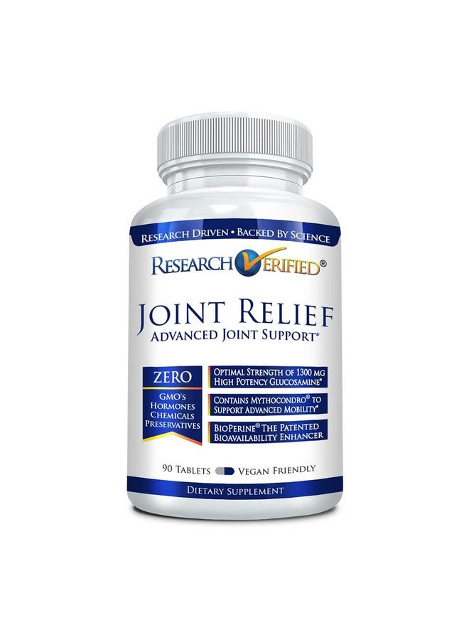 Research Verified Joint Support - Glucosamine, MSM, Turmeric, Boswellia, BioPerine - Vegan - 90 Capsules - 1 Month Supply - Image 1