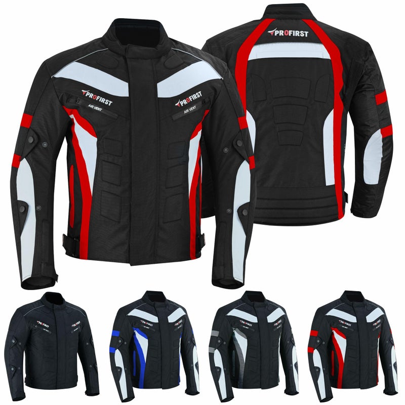 PROFIRST Motorbike Mens Riding Jacket Motorcycle Jacket for Men Waterproof Jacket CE Armored Protection