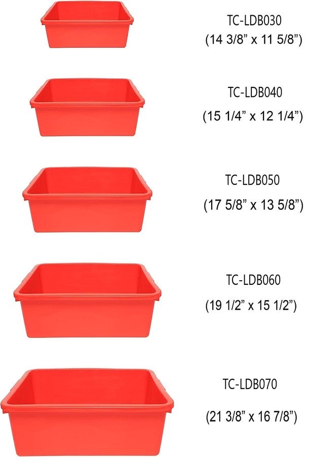 TrueCraftware- 17-5/8" x 13-5/8" x 4-7/8" Utility Kitchen Bus Box/Tub/Bin with Outer Lips- Heavy Duty Plastic Restaurant Tub/Dish Washing Box Wash Basin Tub for Kitchen Home Restaurants - Image 2