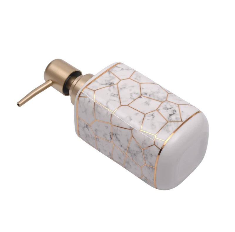 STORE 2508 Ceramic Liquid Handwash Soap Dispenser Pump For Bathroom/Kitchen - 250Ml (2 Pcs Black & White) - Image 5