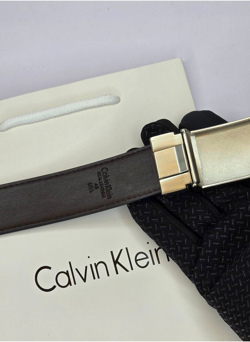 CALVIN KLEIN JEANS PLUS - Calvin Klein Black Wallet-Belt Set For Men - Image 1