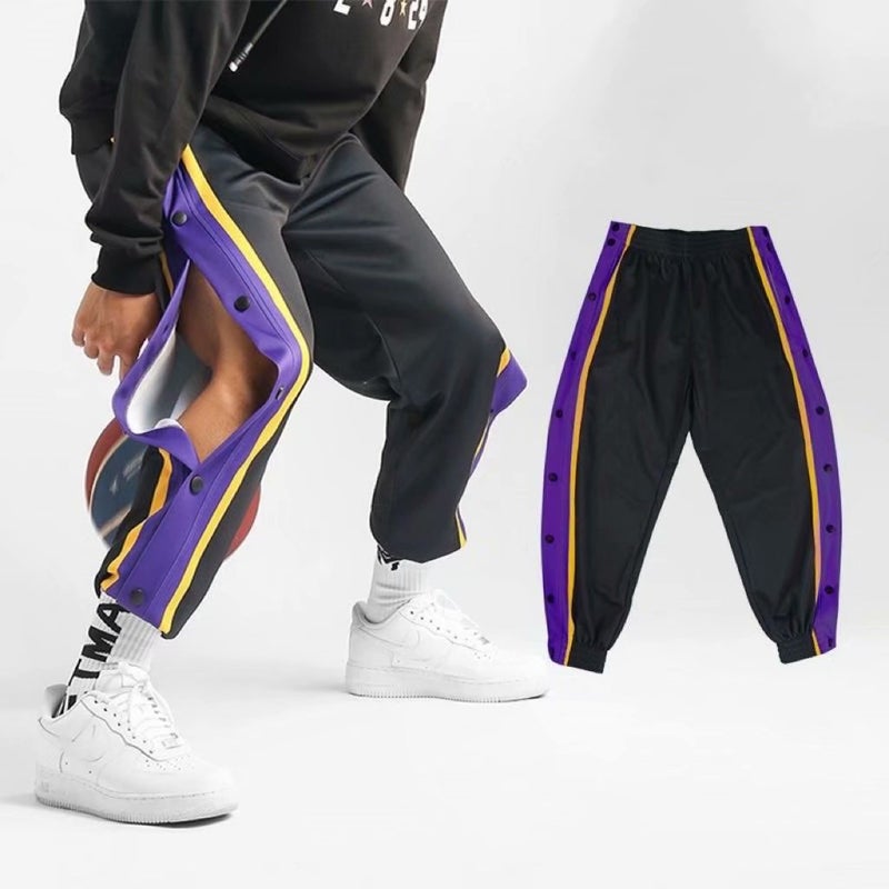 Spring Autumn Winter Fashion Sports Full Breasted Pants Men'S High Street Loose Casual Leg Training Basketball Pants - Image 5