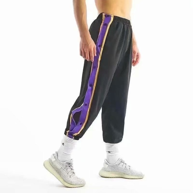 Spring Autumn Winter Fashion Sports Full Breasted Pants Men'S High Street Loose Casual Leg Training Basketball Pants - Image 4
