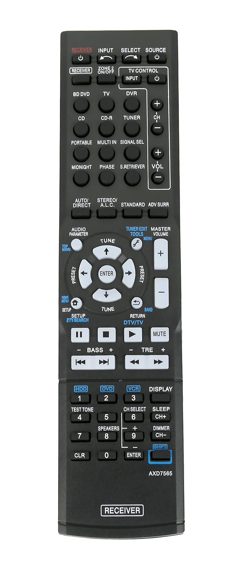 Vinabty New AXD7565 Replace Remote fit for Pioneer VSX-324-K AXD7565 VSX-819H VSX-828-S VSX-921 Home Theater Audio Video Receiver System - Image 3