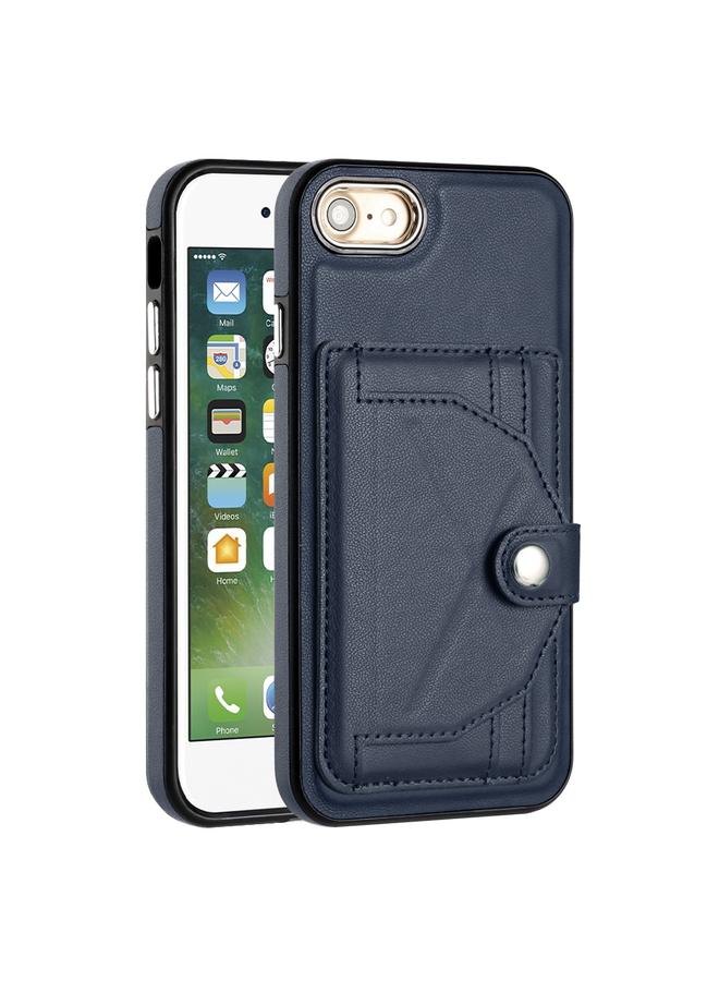 اس-توب جراب هاتف جلدي مقاوم للصدمات مع حامل بطاقة لهاتف iPhone SE 2022/SE 2020/6/7/8 - Image 2