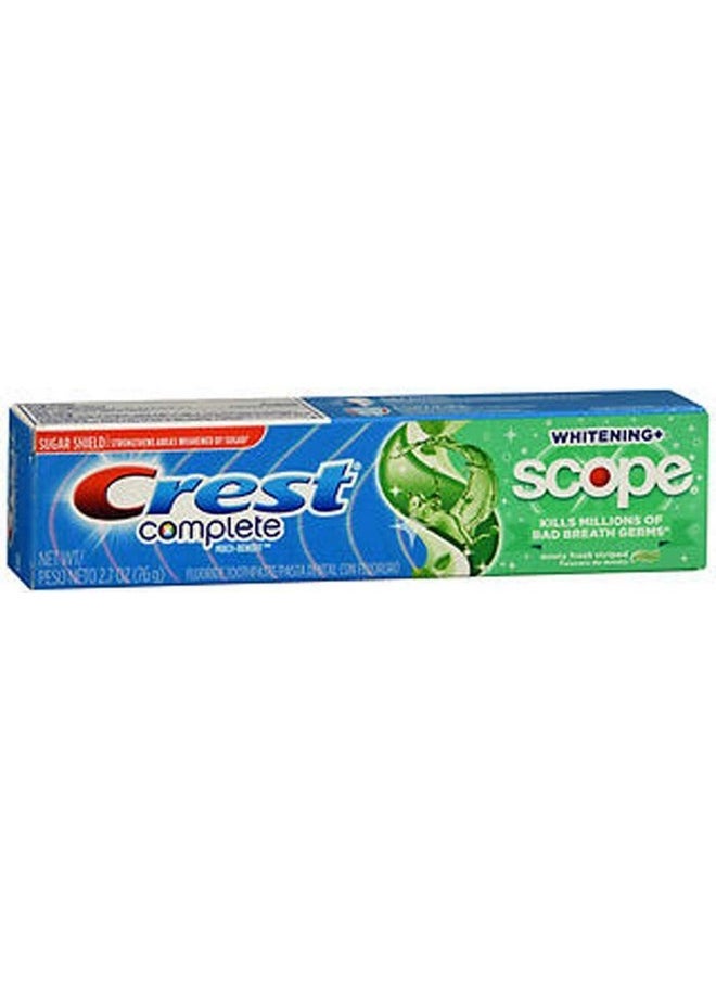 Crest Complete Multibenefit Whitening + Scope Minty Fresh Flavor Toothpaste 2.7 Oz (Pack Of 4)  - Image 1