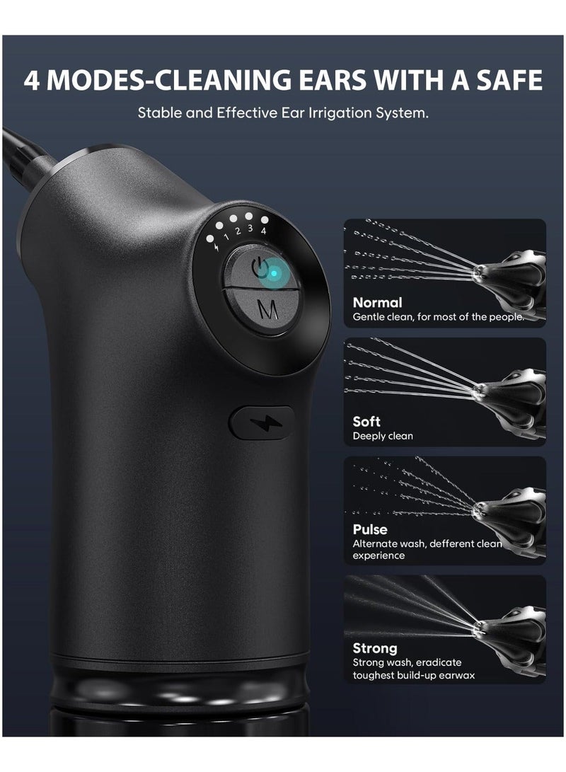 ASIV Ear Wax Removal Kit Hydro Powered Ear Cleaner Rechargeable Electric Ear Cleaning Kit for Adults and Kids, Safe and Effective Ear Wax Remover (9+1 Disposable Tips) - Image 4