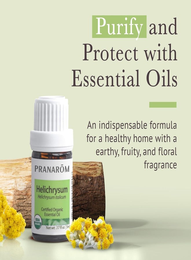 Pranarom USDA Certified Organic Helichrysum Essential Oil (5ml, 100% Pure Natural Therapeutic Grade for Skincare, Lotions, Aromatherapy, Diffusion, and Wellness - Image 2