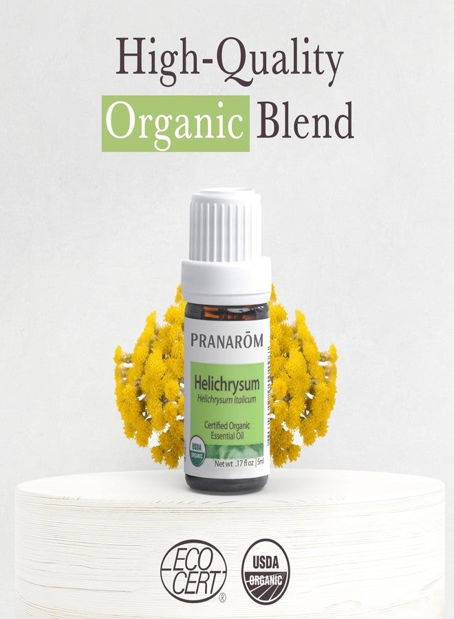Pranarom USDA Certified Organic Helichrysum Essential Oil (5ml, 100% Pure Natural Therapeutic Grade for Skincare, Lotions, Aromatherapy, Diffusion, and Wellness - Image 3