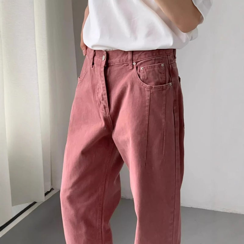 Unisex Casual Daily Denim Jeans - Image 2