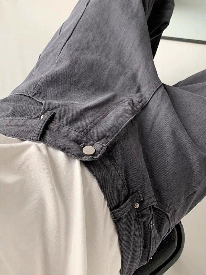 Unisex Casual Daily Denim Jeans - Image 5