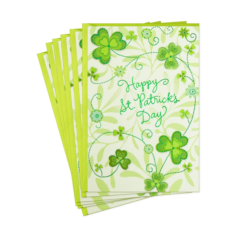 Hallmark Pack of St. Patricks Day Cards, Best of Everything (6 Cards with Envelopes) (599STH1004) - Image 1