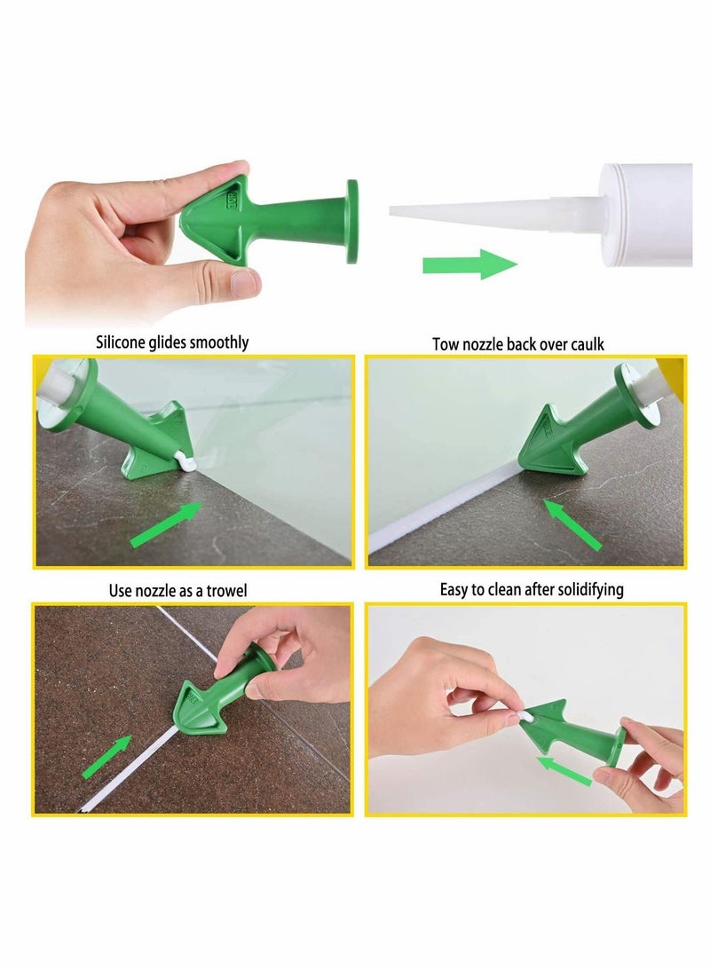 Y&D caulking tool, caulk remover, 5 in 1 tool kit, silicone and plastic Scraper for Kitchen, Bathroom, Window Sink Joint blue - Image 2