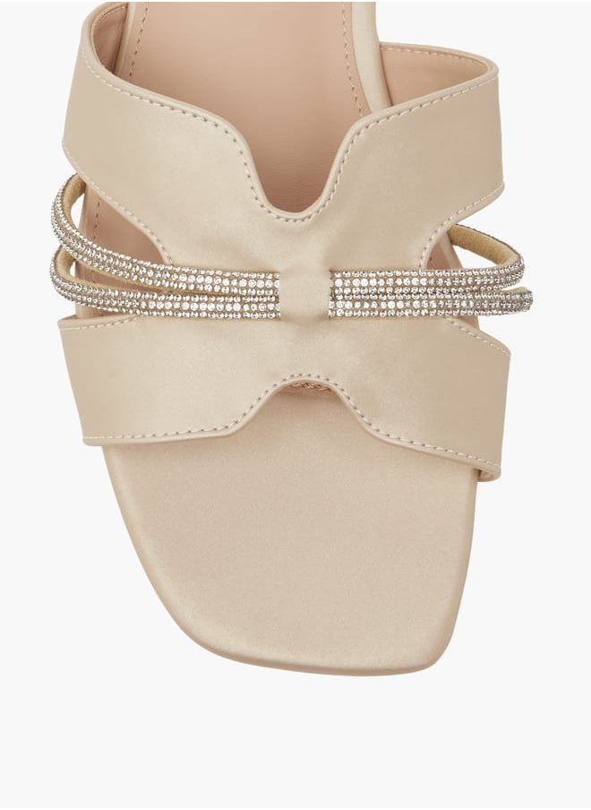 Flora Bella By Shoexpress Women Embellished Strap Slip-On Flat Sandals  - Image 3