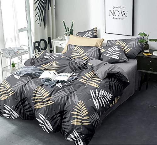 Laying Style™ Soft Glace Cotton King Size Duvet Cover(Size: 90x100 inch) II Razai Cover II Quilt Cover for Double Bed Size with Zipper (Dohars) Color : Multicolor
