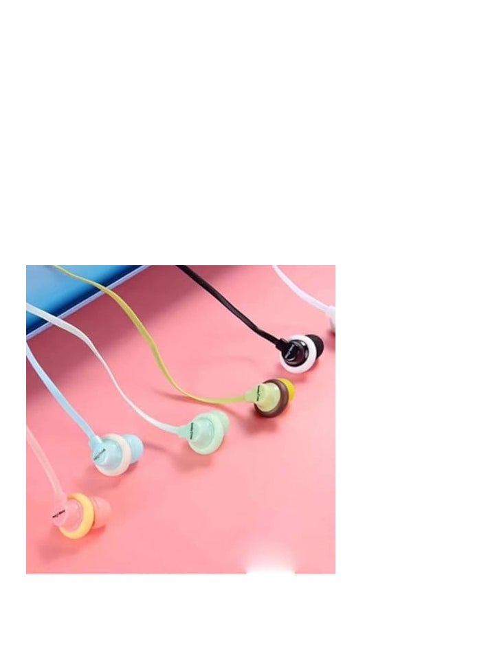 Comfortable Donut-Shaped Earbuds with Clear Sound Quality and Built-in Microphone for Noise-Free Calls. Compatible with All Devices, Perfect for iPhone and Android Phones! (White)