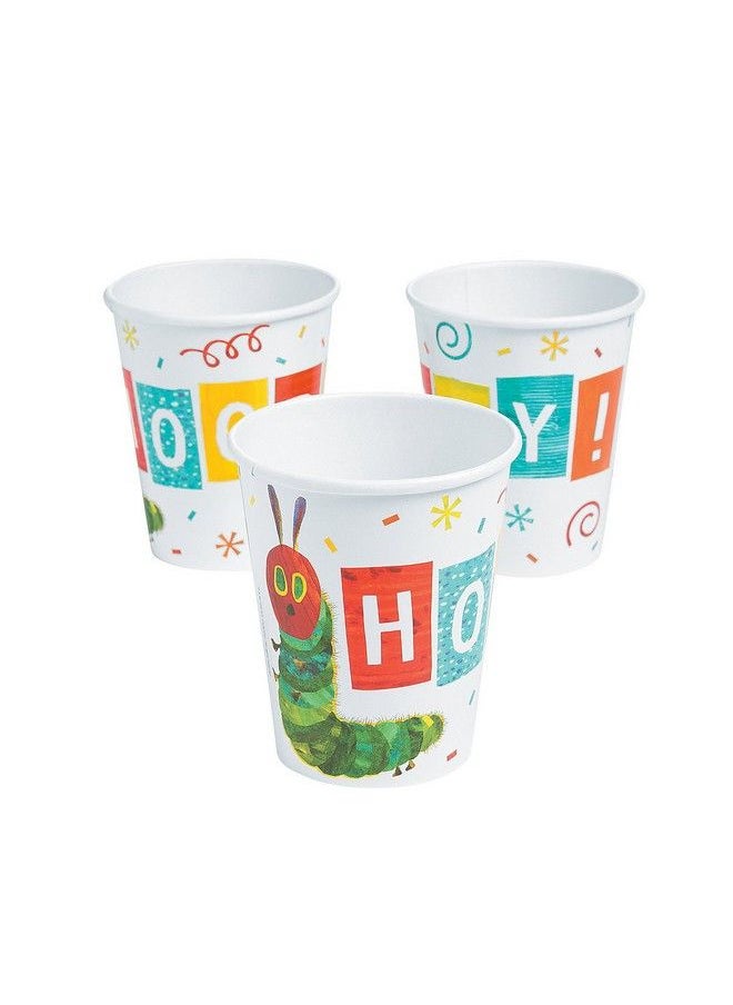 Fun Express Eric Carle The Very Hungry Caterpillar™ Paper Cups Party Supplies Print Tableware Birthday 8 Pieces  - Image 2