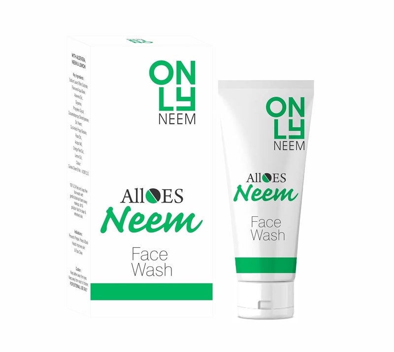 ALLOES PHARMACEUTICALS ALLOES Neem Face Wash For All Type Oily Acne Prone Normal Skin Daily Use For Women Men No Chemical Prevents Pores And Blackheads 100 Oil Soap Free Pack Of 4  - Image 2