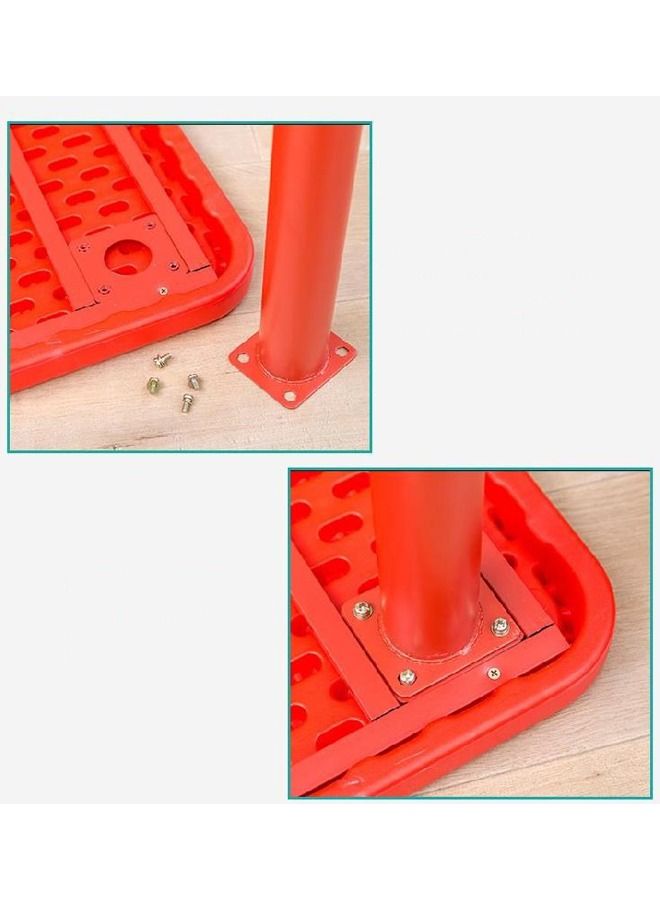 XIANGYU Kindergarten Red Square Table Early Teaching Children Learning Plastic Desks - Image 4