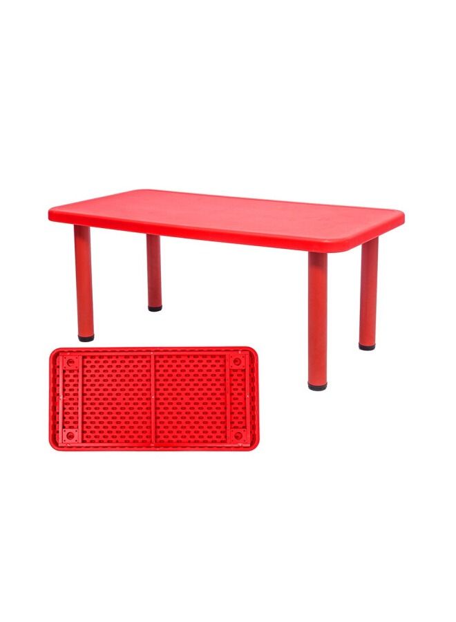 XIANGYU Kindergarten Red Square Table Early Teaching Children Learning Plastic Desks - Image 1
