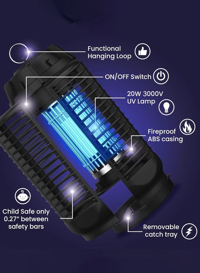 Joshberg Electric Mosquitos Zapper,3000V Outdoor & Indoor Flying Insect Killer,Waterproof Mosquito Killer Insect Zapper Fly Trap for Outside Patio Garden Backyard Home - Image 5