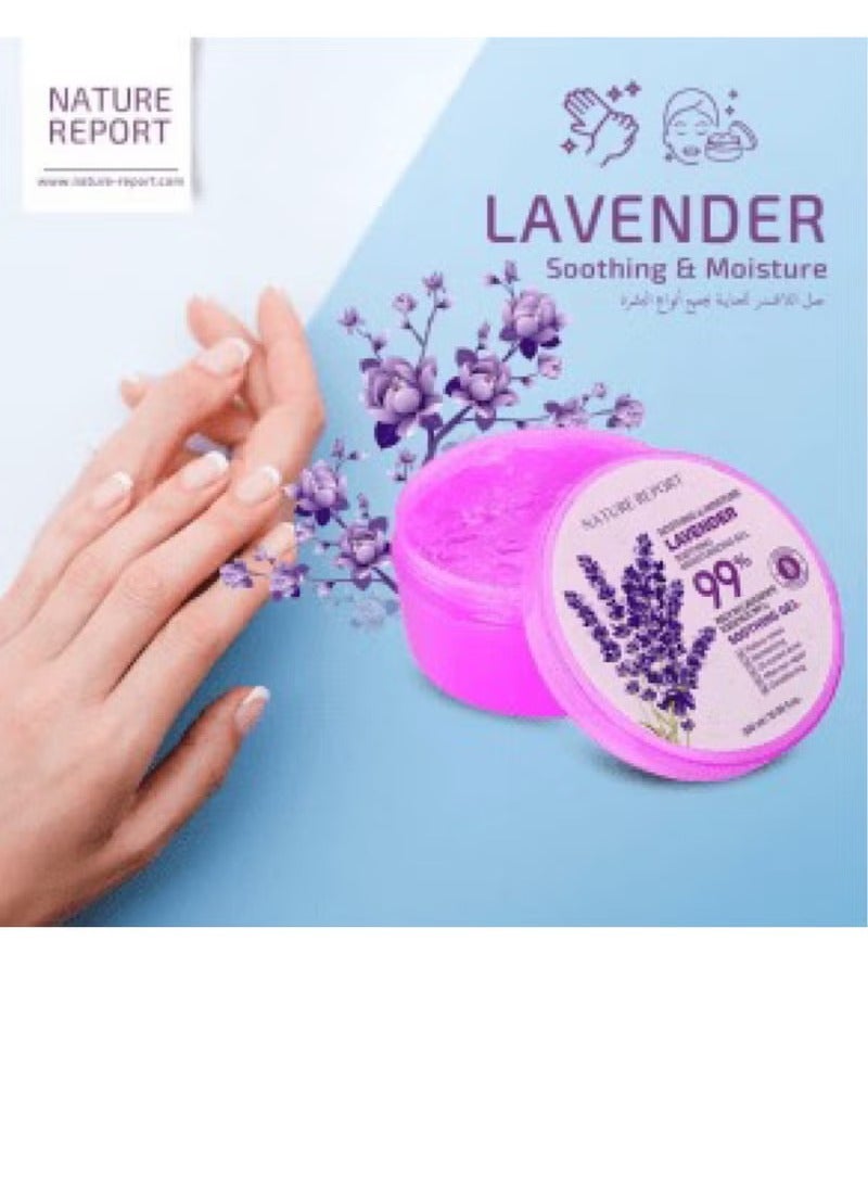 NATURE REPORT Moisturizing and soothing gel for the body and skin lavender 300 milliliters