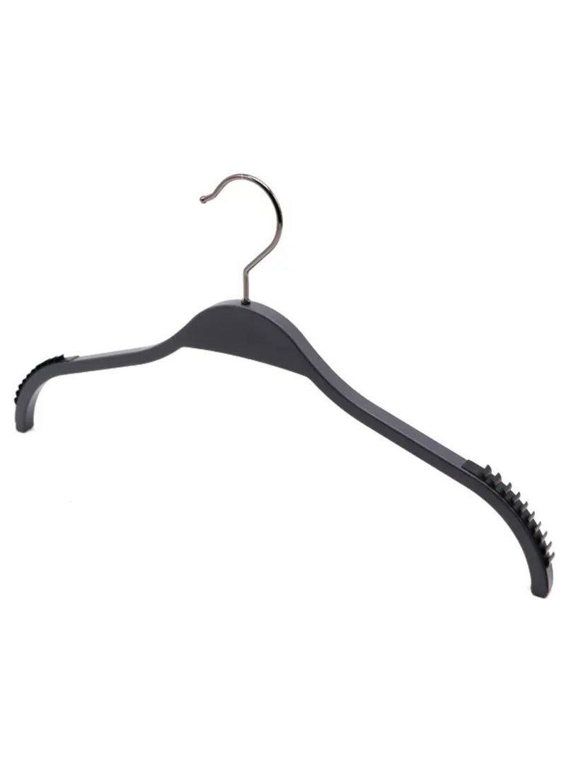 12pcs Non Slip Coat Hangers for Pants, Clothes Hangers Detachable 360° Swivel Hook, Space Saving Anti Slip Rubber Plastic Hangers, Clothing Hanger for Display Stores, Fashion, Trouser, Shirts 42x20 cm