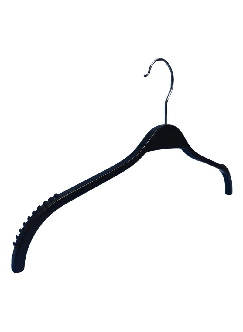 12pcs Non Slip Coat Hangers for Pants, Clothes Hangers Detachable 360° Swivel Hook, Space Saving Anti Slip Rubber Plastic Hangers, Clothing Hanger for Display Stores, Fashion, Trouser, Shirts 42x20 cm