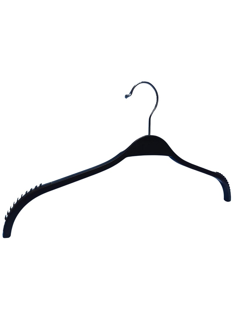 12pcs Non Slip Coat Hangers for Pants, Clothes Hangers Detachable 360° Swivel Hook, Space Saving Anti Slip Rubber Plastic Hangers, Clothing Hanger for Display Stores, Fashion, Trouser, Shirts 42x20 cm