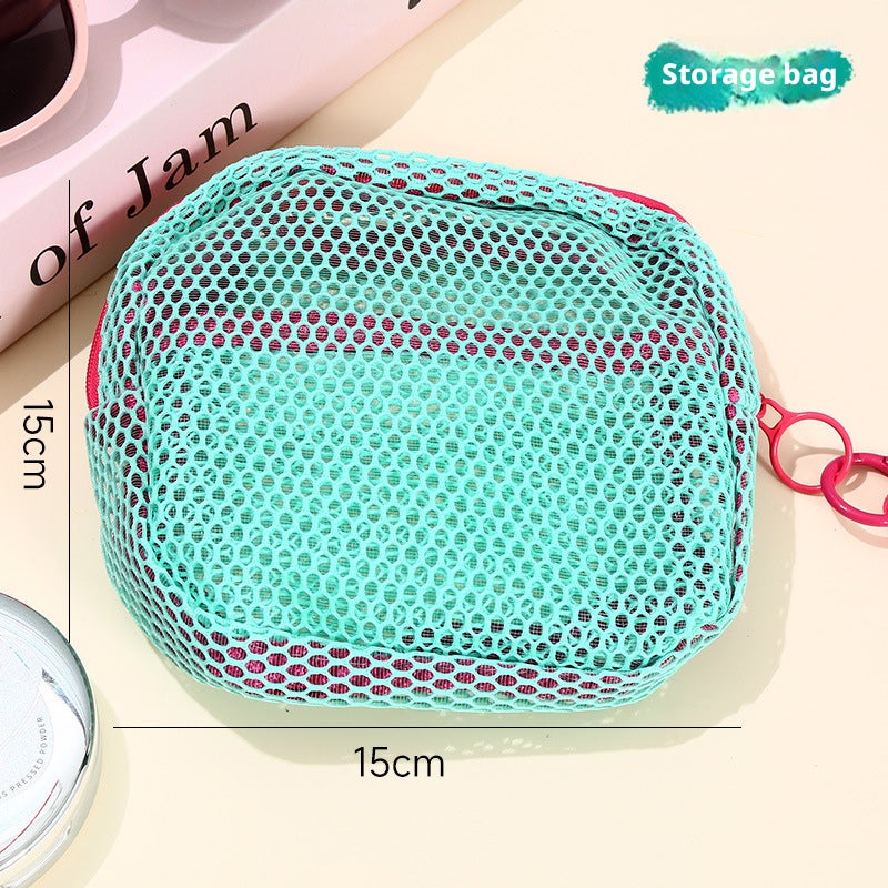 Lightweight Mesh Travel Cosmetic Bag - Large Capacity Organizer - Image 2