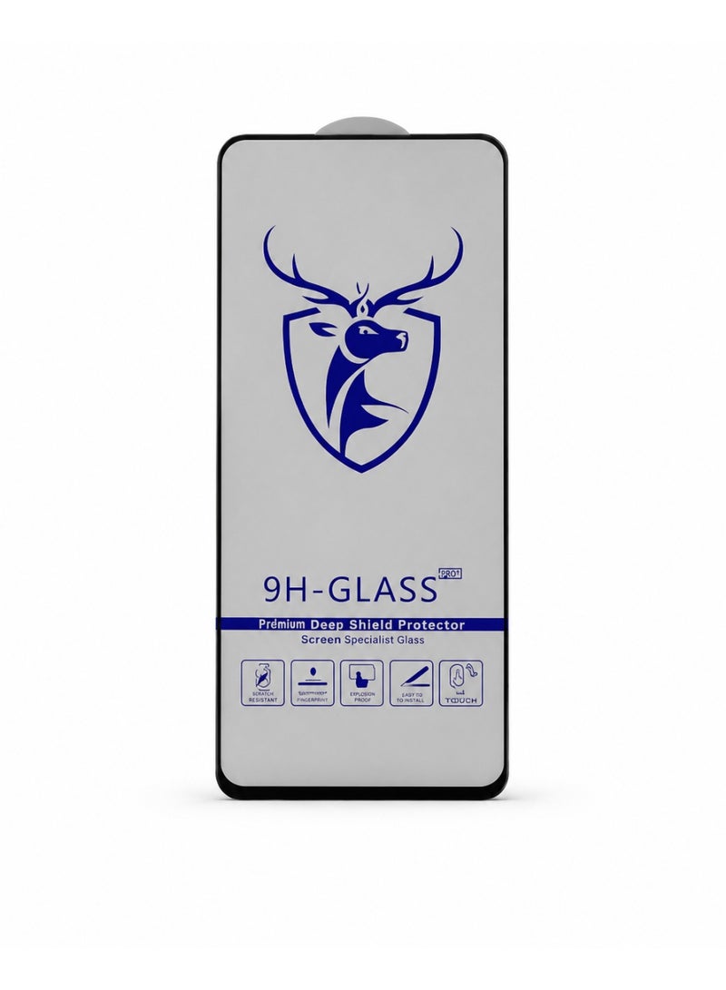 Deer Ghazala Shield 9H Premium Tempered Glass Screen Protector Compatible with Realme C67 - Black Clear - Image 2