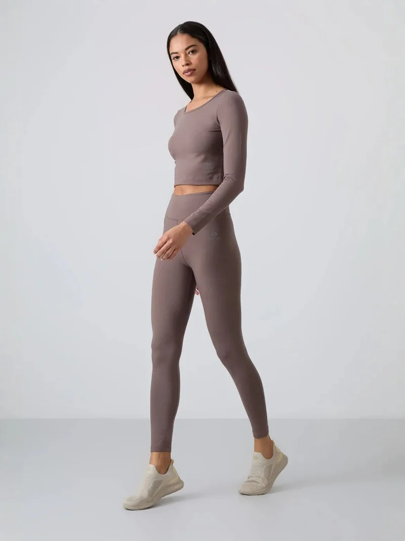 تومي لايف TOMMY Cotton Elastane Crop T-Shirt And Leggings Set