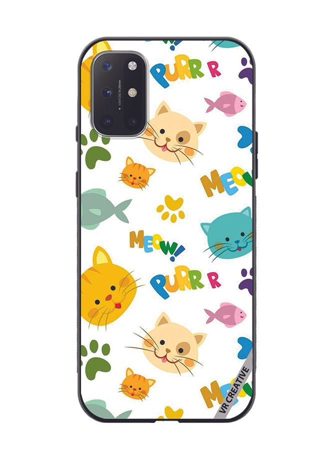 VR CREATIVE Protective Case Cover For OnePlus 8T Meow Design Multicolour - Image 1
