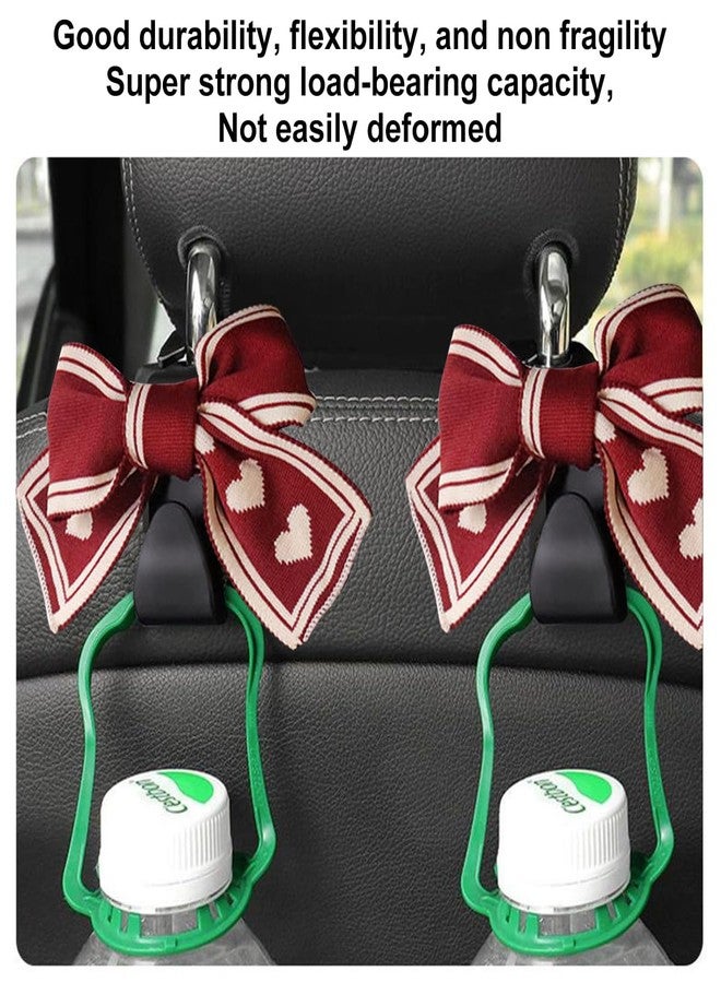 Mandark 2PCS Car Seat Headrest Hooks, Cute Bow Vehicle Hooks for Purses and Bags, Automotive Purse Hook Hanger Interior Decoration Accessories, Universal for SUV, Sedan, Truck (Red Line) - Image 3