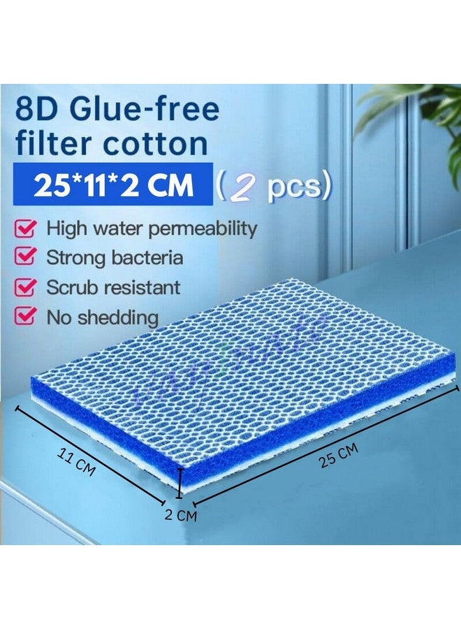 VAYINATO 25 * 10Cm (Pack Of 2) Upgraded 8D Multi Layer Reusable Aquarium And Koi Pond Filter Media Sponge For Cyrstal Clear Water | No Clog | Washable | Long Lasting By Petzlifeworld - Image 2