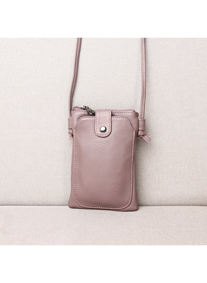 Mobile Phone Bag Women's 2023 New Fashion All-match Vertical Shoulder Bag Summer Mini Bag Women's Crossbody Small Bag Genuine Leather 