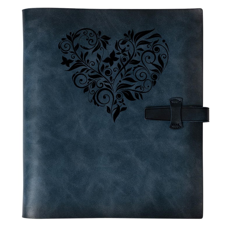 NEONSIGNS Photo Album 4x6 200 Photos  Genuine Leather Photo Albums with Writing Space with 30 Writing Paper  Travel Family Wedding Kids Graduation Ultrasound Baby Picture Album Scrapbook Photo Album(LOVE) - Image 1