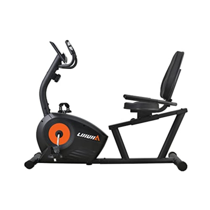 BC89033 Magnetic Static Bike with Rear Seat, Black - Image 1