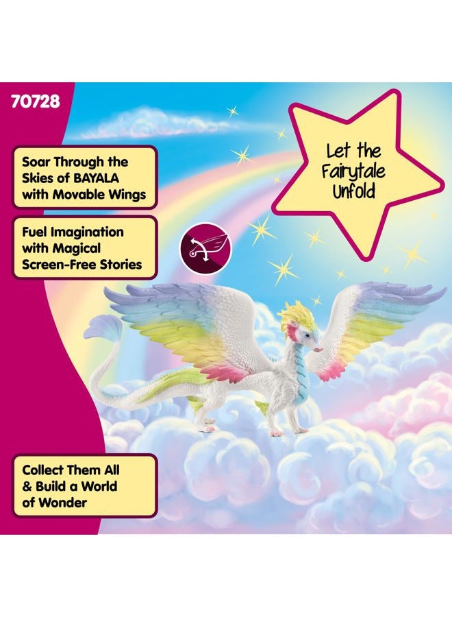 schleich 70728 BAYALA Rainbow Dragon Figurine for ages 5+, White - Image 4