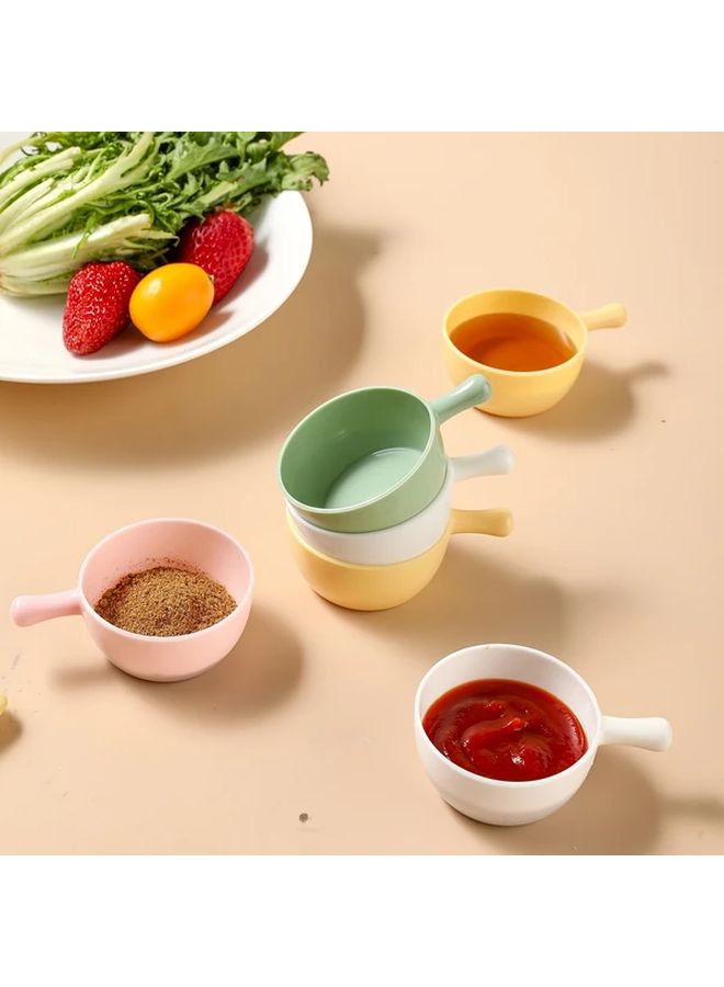4pcs Colorful Plastic Macaron Dip Bowls Stackable Durable PP Serving Bowls - Image 5