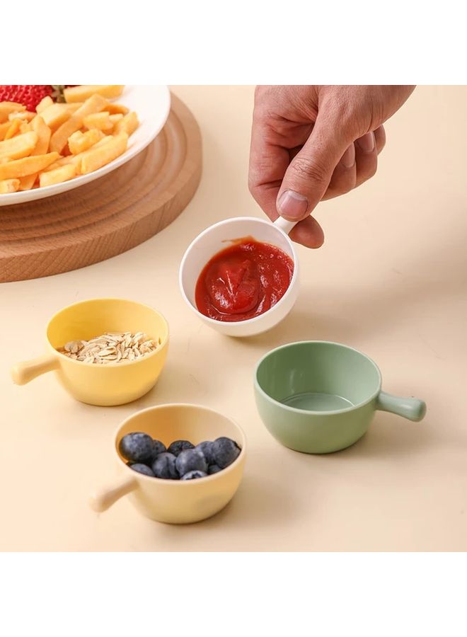 4pcs Colorful Plastic Macaron Dip Bowls Stackable Durable PP Serving Bowls - Image 2