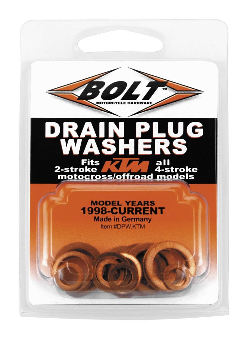 Bolt Motorcycle Hardware Drain Plug WASHERS 2/4 Stroke Models KTM - Image 1