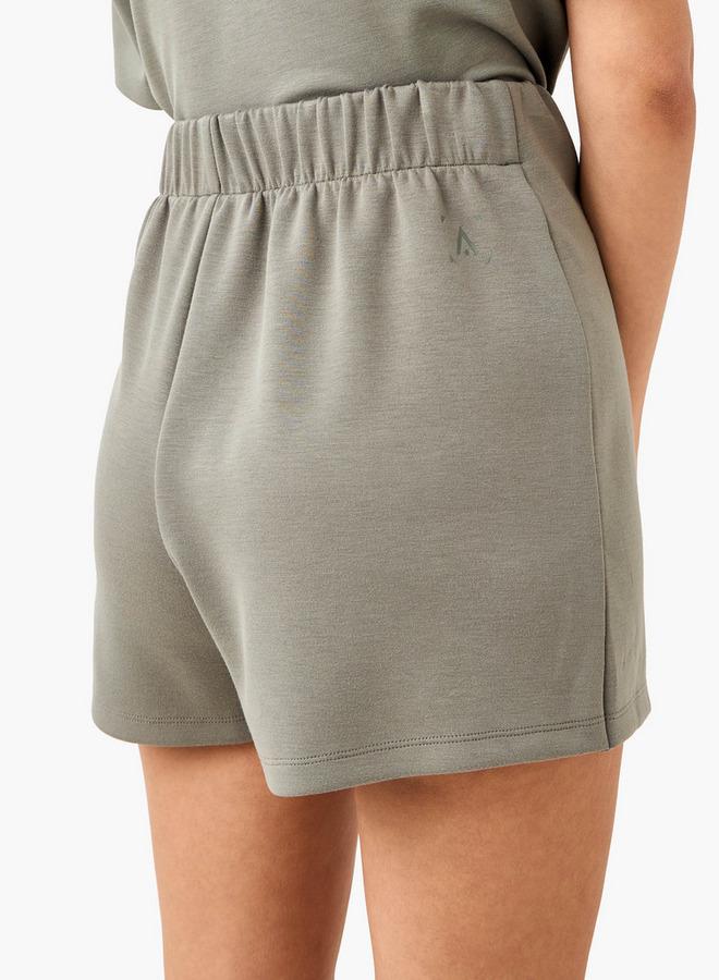 آكتف شورت تنورة بتفاصيل عقدة وخصر مطاطي - Image 3