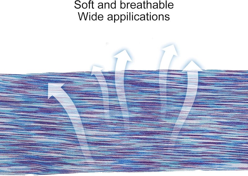 كلاراكو عصابة رأس مرنة مانعة للانزلاق، غطاء شعر للعرق، عصابة رأس رياضية نسائية لليوجا والجري والسفر واللياقة البدنية، مرنة ماصة للعرق، متعددة الألوان (#3) - Image 5