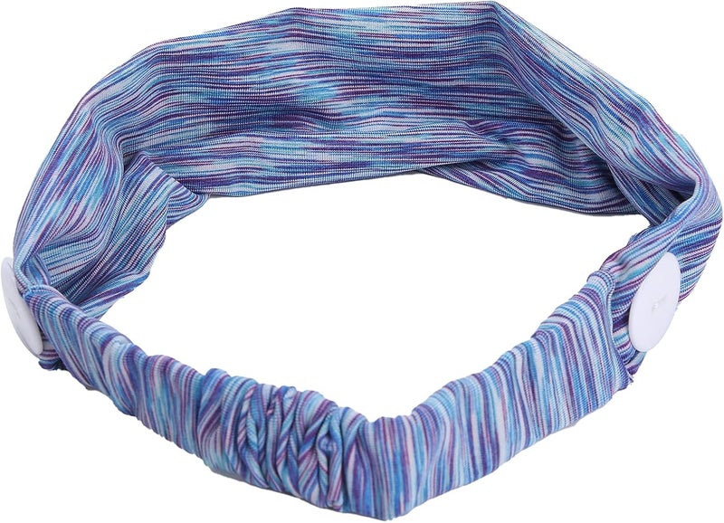 كلاراكو عصابة رأس مرنة مانعة للانزلاق، غطاء شعر للعرق، عصابة رأس رياضية نسائية لليوجا والجري والسفر واللياقة البدنية، مرنة ماصة للعرق، متعددة الألوان (#3) - Image 1
